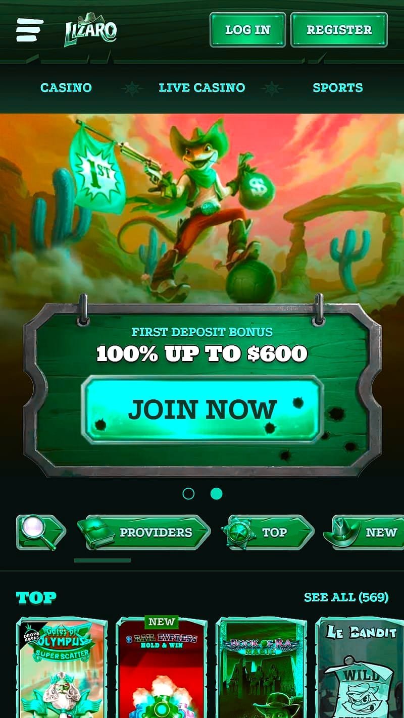 Lizaro Casino app móvil – Catálogo de juegos disponible desde el teléfono